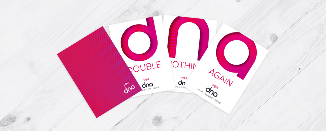 dna 'Ace of Clubs' customer game promotional playing cards