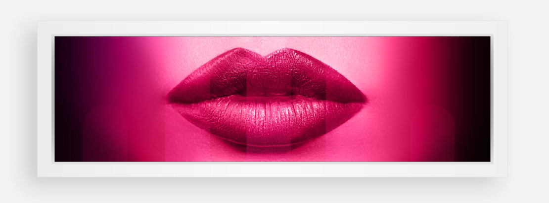 dna 'lips' bench seat lightbox