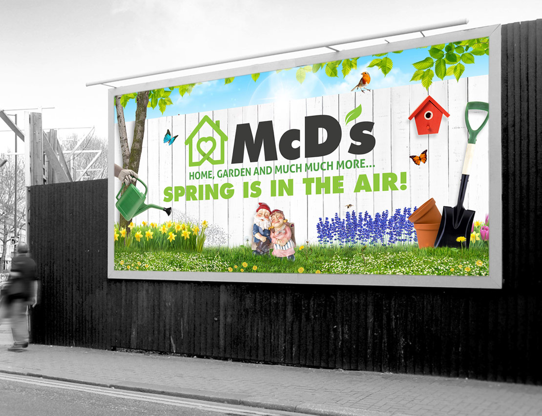 McD's spring promotion billboard