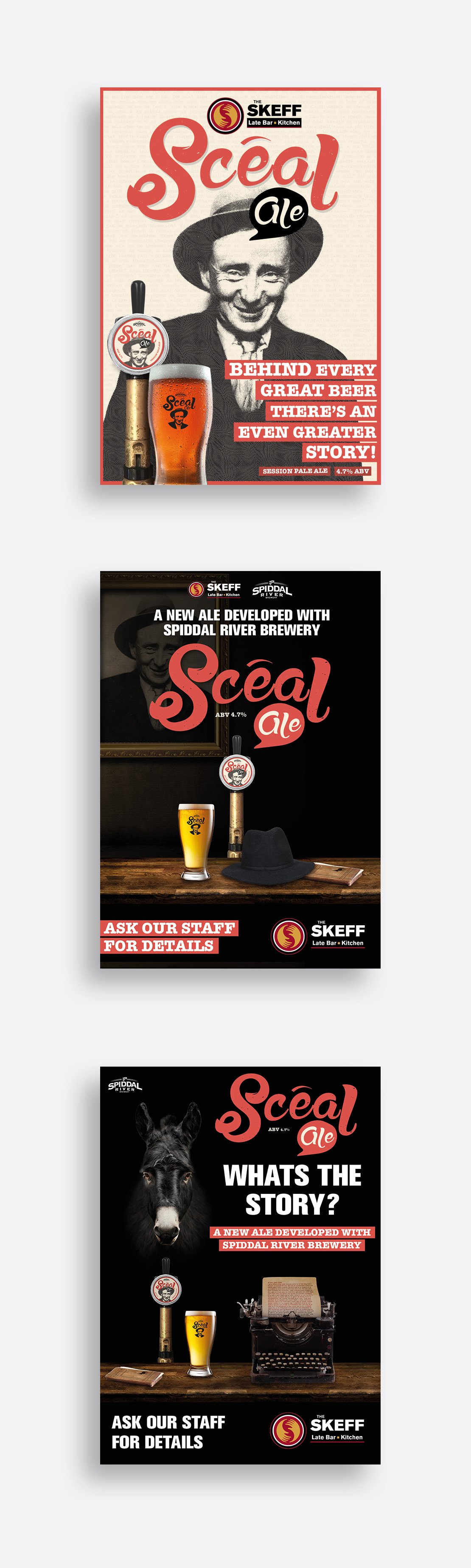 Scéal Ale promotional posters