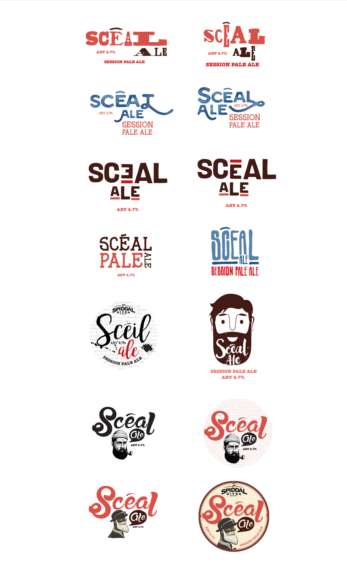 Scéal Ale concept logos
